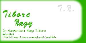 tiborc nagy business card